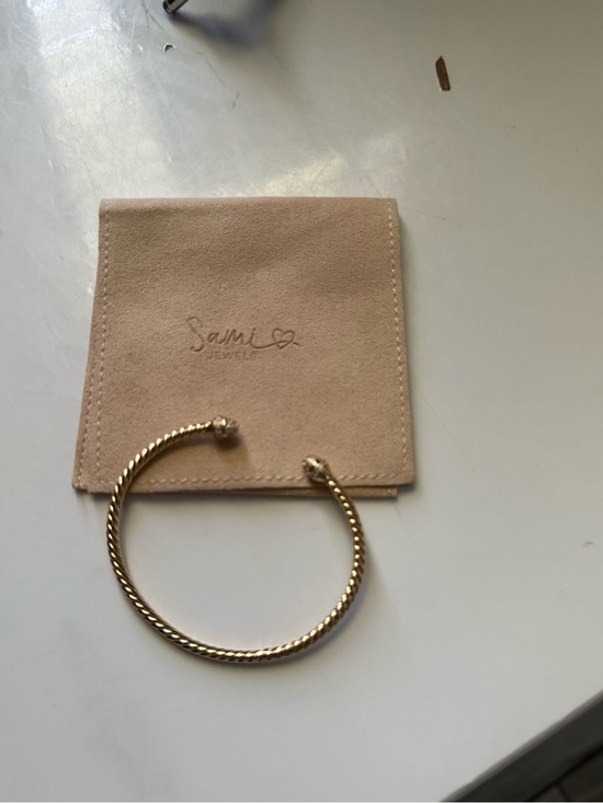 Jewelry - Sami jewels gold cuff 6.25” adjustable bracelet
